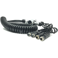 Câble vidéo pour caméras de véhicule sur MDVR, ligne de suspension pneumatique pour semi-remorque, étanchéité du connecteur aéronautique M12