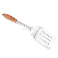 Ensemble de 3 ustensiles de barbecue en acier inoxydable, résistants à la chaleur, avec longues poignées en bois, pour le camping et la cuisine en extérieur, haute qualité, vente chaude
