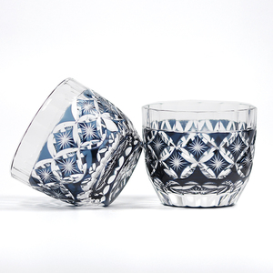 Vasos de Sake de estilo japonés, cristal tallado a mano, color gris, para whisky, <span class=keywords><strong>Tequila</strong></span> y licor Soju, 2oz, venta al por mayor - Product Image 1