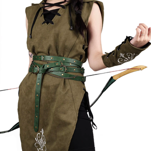 Cinturón de Cadena de Cuero Fino Medieval, Estilo Vikingo Nórdico, con Detalles Punk Vintage, para Disfraces de Halloween, Accesorios para TV y Cine - Product Image 5
