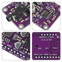 Placa decodificadora de audio estéreo UDA1334A I2S DAC para 3,3 V - 5V