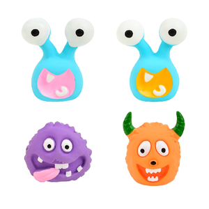 Juguete de látex para perros con diseño de monstruo <span class=keywords><strong>alien</strong></span>ígena de dibujos animados: duradero para masticar, ideal para rechinar los dientes de los cachorros, con divertido sonido chirriante - Product Image 4