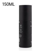 Botol Semprot Kosmetik Kosong Matte Black Mist 30ml hingga 200ml 5oz, Botol Plastik PCR untuk Serum Toner dengan Tutup Pompa Hitam