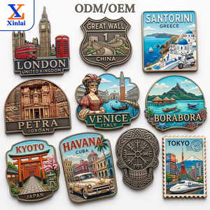 Aimants de réfrigérateur en métal personnalisés en gros, aimants souvenirs touristiques, aimants en alliage de zinc en relief 3D pour les boutiques de cadeaux des parcs nationaux - Product Image 1