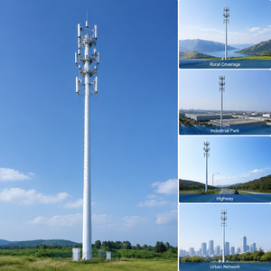 Poteau monopôle de 35 m en acier galvanisé haute résistance pour <span class=keywords><strong>site</strong></span> de <span class=keywords><strong>montage</strong></span> d'antenne - Prix usine - Product Image 6