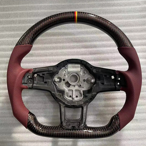 พวงมาลัยคาร์บอนไฟเบอร์ สำหรับรถยนต์ Volkswagen MK6 Mk7 Passat <span class=keywords><strong>Golf</strong></span> 4 5 6 6R 7 7.5 8 MK4 5 6 7 7.5 8 7 R GTI GTD GTE <span class=keywords><strong>Variant</strong></span> R-Line - Product Image 2