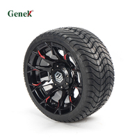 Ensemble de roues et pneus de remplacement Genek pour voiturette de golf, moyeu de roue de 12 pouces, pneus 215/35-12 pour remplacement
