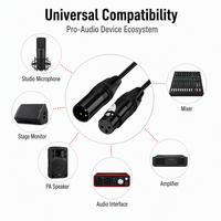 Câble audio professionnel XLR mâle-femelle pour microphone, équilibré, OEM