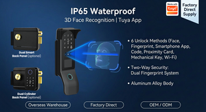 Serrure de porte intelligente Tediton, Cerradura Inteligente Digital Matter, reconnaissance faciale 3D, empreinte digitale, Tuya WiFi, pour extérieur, portail <span class=keywords><strong>en</strong></span> fer, OEM - Product Image 4