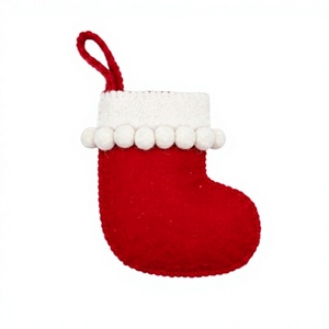 Adorno Navideño de Fieltro de Lana Certificado Premium del Himalaya, Ecológico, Hecho a Mano, Decoración para Colgar en la Pared - Product Image 3