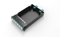 Panel Patch Fiber Optik ODF 24 Port MPO Pre-termination Splice Cassette 24F OEM/ODM Merek Bersertifikat CE RoHS Data