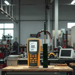 เครื่องวัดความเร็วลมแบบลวดร้อน TLEAD (AMF029)-อิเล็กทรอนิกส์ 220V ป้องกันน้ำและฝุ่นระดับ IP55 ความแม่นยำ 0.001 เมตร/วินาที - Product Image 6