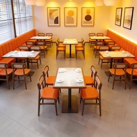 Set di Tavoli e Sedie OEM ODM per Sala da Pranzo, Poltrone, Panche, Bistrot, Bar, Caffetteria, Ristorante e Catering