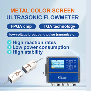 Digital Clamp-On Ultrasonic <b>Flow</b> <b>Meter</b> Color LCD Display 4-20mA RS485 Output DN25-DN1200 Pipes Liquid/Oil/Fluid FHS340 FHS340 Is - Product Image 4