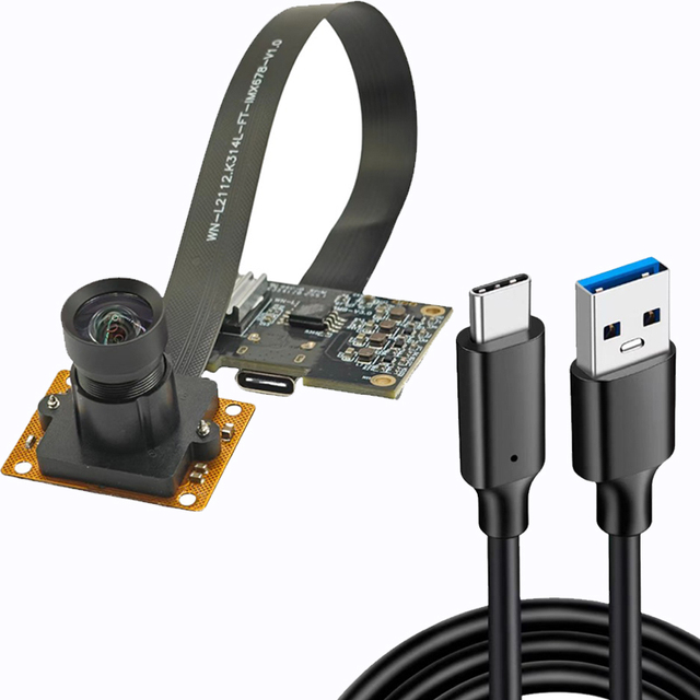 8MP 4K USB3.0 Camera IMX678 1/1.8" Sensor Type-C UVC Fixed Focus Low Light Night Vision Module Machine Vision Weinan