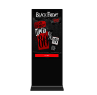 Kiosque à écran tactile autoportant intérieur 43 pouces Floorstand Totem 500 Nits LCD Floorstand affichage numérique de signalisation