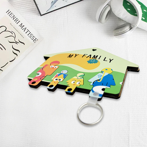 Regalos Originales, Decoración para Bicicletas, Llaveros <span class=keywords><strong>de</strong></span> MDF Sublimables a la Moda, Porta Llaves Desmontable - Product Image 3