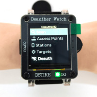 Deauther32 Mini 5G Geek Watch, Herramienta de Aprendizaje y Prueba de Seguridad de Redes WiFi para el Internet de las Cosas