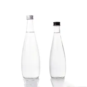 Étiquette de colle personnalisée 0.3L Bouteille d'eau potable 330ml Bouteille en verre de boisson pour jus