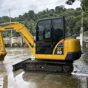 Miniexcavadora Usada Komatsu PC58 de Alta Calidad, 5 y 6 Toneladas, Motor de Origen Japonés, Certificación CE, Venta al Por Mayor de Maquinaria para Movimiento de Tierras - Product Image 1