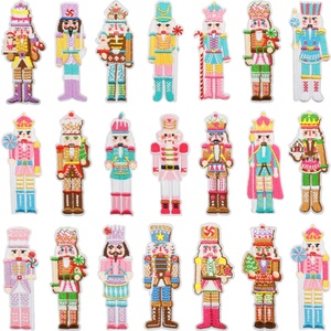 Parches Bordados de Cascanueces, Figuras de <span class=keywords><strong>Ballet</strong></span> Navideñas, Apliques Termoadhesivos, Decoración Navideña Rosa Pastel para Chaquetas, Accesorios DIY - Product Image 1