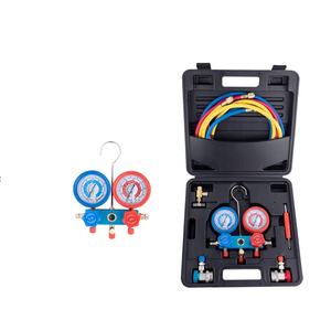 Doppel-An SA1107 Kältemittel-Manometer-Set mit Kupferschlauch und Haken für R12/R22/R404A/R134A 1 Jahr Garantie - Product Image 1