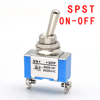 Interrupteur à bascule SPST SPDT 25A 250VAC 2 broches 3 broches On-off/on-on/on-off-on 3 positions 3 broches Interrupteur momentané DPDT Bakélite Instruments