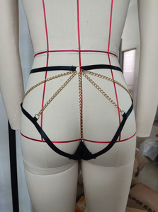 سلسلة خصر قابلة للتعديل بتصميم بسيط، ملابس داخلية سوداء، هدية عيد الحب - Product Image 4