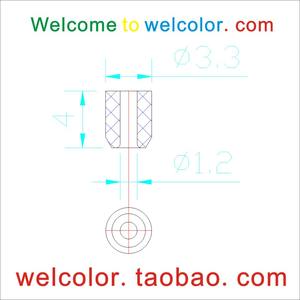 Kauçuk izolasyon burç montaj hortumu boru konnektörü yumuşak kalıp silikon koruma düz kol OD <span class=keywords><strong>3.3</strong></span> 3.5 4.0 5 6 mm ID <span class=keywords><strong>2</strong></span> - Product Image 4
