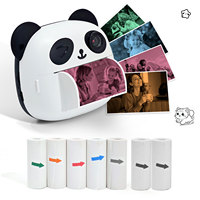 Appareil photo numérique instantané pour enfants HZTZ M1, 1080p, double objectif, mini imprimante thermique, écran 2,4 pouces, MP3