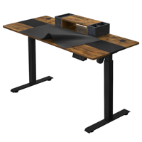 Bureau électrique réglable en hauteur AOR, poste de travail ergonomique assis-debout à moteur unique, 3 mémoires anti-collision E0, vente en gros usine