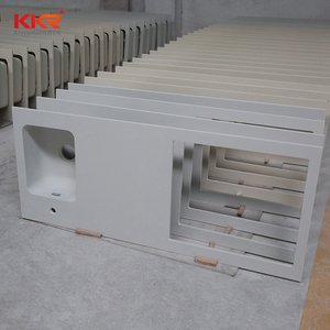 Grigio scuro Controsoffitto Della Cucina Personalizzato Pietra Acrilica di Pietra Bagno solido superficie superiore di vanità - Product Image 1