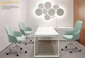 Silla de Escritorio Giratoria Ergonómica Ajustable en Altura, Tapizada, para Habitación de Hotel, Sala de Conferencias, Suite de Negocios, Muebles de Descanso - Product Image 6