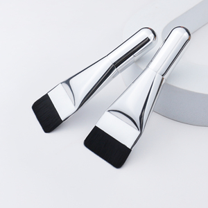 <span class=keywords><strong>Brocha</strong></span> de Maquillaje <span class=keywords><strong>para</strong></span> Base Líquida, Mini Ultrafina, Nuevo Diseño, con Mango Metálico Corto <span class=keywords><strong>para</strong></span> Aplicación Facial - Product Image 1