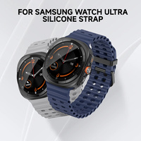 Bracelet de montre en silicone à double trou Lionorm Bracelet de montre en caoutchouc étanche pour Galaxy Ultra 47mm Hommes Femmes Bracelet de montre