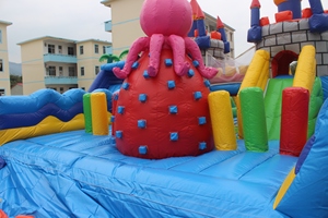 Inflatable Obstacle for Kids Octopus Jungle Theme Bouncer With Slide Sale Inflatable Obstacle Inflatable Obstacle Inflatable - Product Image 4