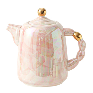 Jarra de agua fría de perlas hecha a mano de estilo lujoso, juego de agua de alta calidad, taza de café negra y jarra. - Product Image 1