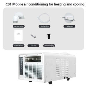 Mini <span class=keywords><strong>climatiseur</strong></span> <span class=keywords><strong>portable</strong></span> MiniBreeze 12V Inverter Mini Split mural à gaz électrique pour voiture - Product Image 5