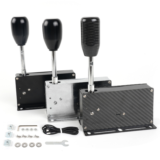 New Arrival USB Sequential Shifter PC Sim Racing Game Shifter H Gear Shift SIM for Logitech G25 G27 G29 G920 Thrustmaster T300