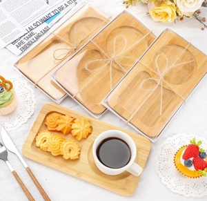 Şarap meze kazınmış özellikleri ile parti Charcuterie panoları için çevre dostu ahşap plaka çanak - Product Image 3