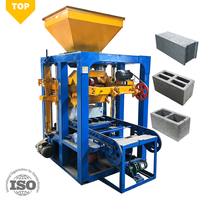 Meilleur Prix Qt4-26 Machine de Fabrication de Briques de Pavé Semi-Automatique Vibrante pour Blocs de Ciment avec Moteur
