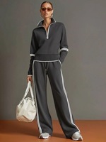 Ensemble 2 pièces de fitness pour femmes grandes tailles, sans couture, en nylon/spandex, extensible dans les quatre sens, respirant, avec taille élastique