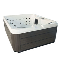Jacuzzi de luxe en acrylique pour 2 à 4 personnes, bain à remous blanc, Massage, Spa extérieur, bain à remous, Plug and Play, bo