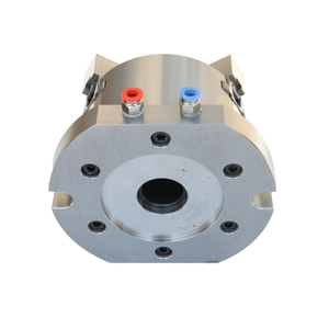 Bdefu dọc rỗng khí nén <span class=keywords><strong>Chuck</strong></span> điều chỉnh ba hàm tự định tâm mâm cặp <span class=keywords><strong>3</strong></span> hàm CNC máy tiện <span class=keywords><strong>Chuck</strong></span> cho máy tiện - Product Image 4