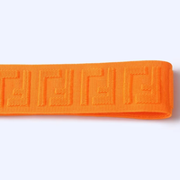 Tissage Logo En Relief 3D Debossed Jacquard Tissé Sangle Élastique pour Femmes Sous-Vêtements Bande Élastique pour Boxer Ceintures