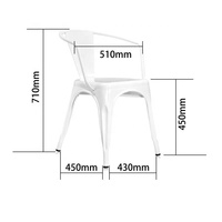 Chaise de comptoir de style industriel moderne en fer rétro pour la maison, le bureau, l'hôtel, le restaurant, utilisation en intérieur, matériau métallique durable