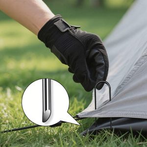 Estacas de Jardín en Forma de U Stimulate Szxxzzmy de 4 Pulgadas, Grapas de Acero de Aleación Metálica Verde para Paisajismo, Uso en Exteriores y Jardines - Product Image 3