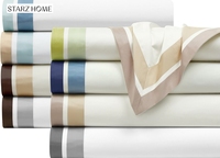 Ensembles de literie ensemble de draps de lit en coton de luxe ensembles de literie avec rideaux assortis