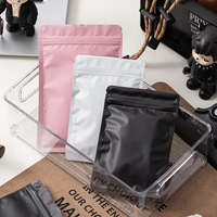 Sachets auto-scellants colorés givrés double face opaques mats pour bijoux, sacs à bijoux en film laser + matériau CPP