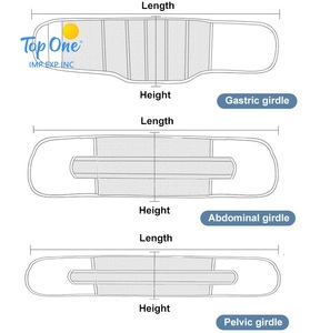 Top One Venta caliente Transpirable Adelgazamiento Soporte de cintura Cinturón abdominal 3 en 1 Envoltura de vientre posparto - Product Image 5
